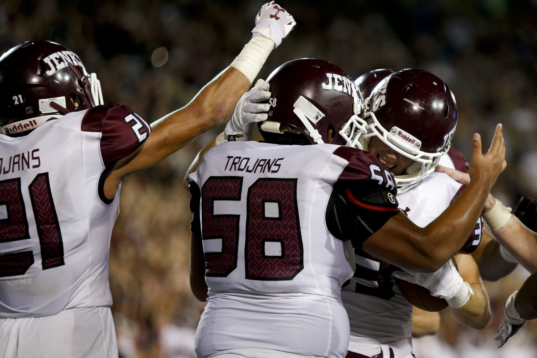 Sept. 11, 2015: Jenks 45, Union 27 (Backyard Bowl)